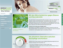 Tablet Screenshot of dermaplant.com